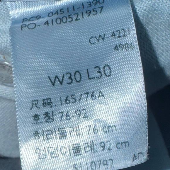 Levi's 511 Dark Blue Straight Men's Jeans. Size 30x30 - Picture 4 of 5